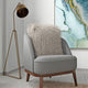 Mongolian Lambskin 20"x20" Pillow, Chateau Gray