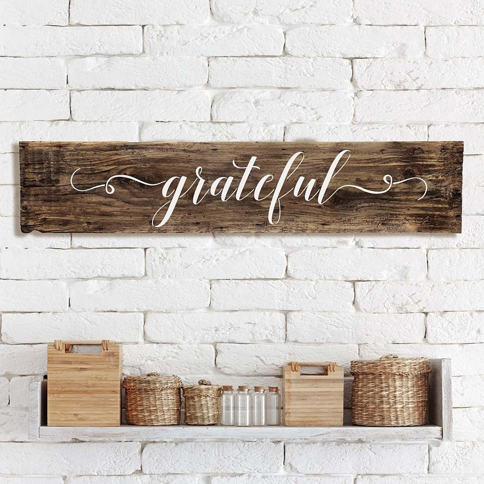 Grateful Sign Stencil, DIY Vintage Sign , Large