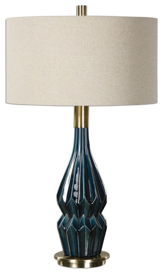 Uttermost 27081 Prussian Accent Table Lamp 31.5" in Height - Deep Blue