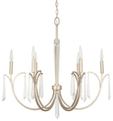 Capital Lighting 437061 Gwyneth 6 Light 34"W Crystal Chandelier - Winter Gold