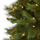 9' Slim West Virginia Mountain Pine Faux Xmas Tree W/ Lights & Bendable Branches