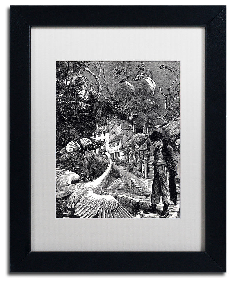 Nick Bantock 'Dodgers Dream' Matted Framed Art, 14x11