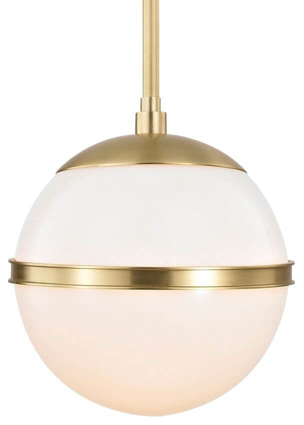 Crystorama Brian Patrick Flynn for Truax 1-Light Mini Chandelier, Aged Brass