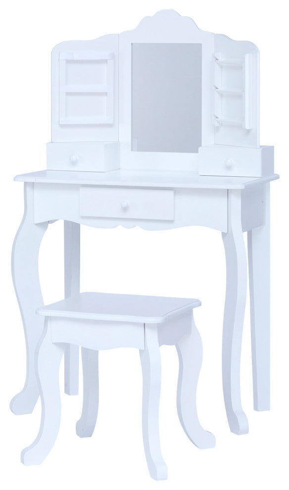 Little Princess Anna Toy Vanity Set White
