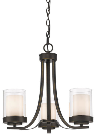 Willow 3 Light Chandelier in Olde Bronze
