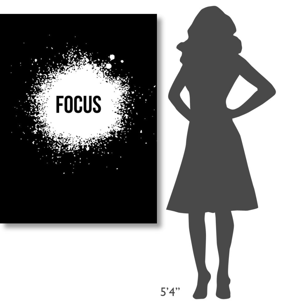 "Focus Poster Black" Fine Art Print