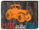 Made In Usa Tractor Vintage Wooden Block