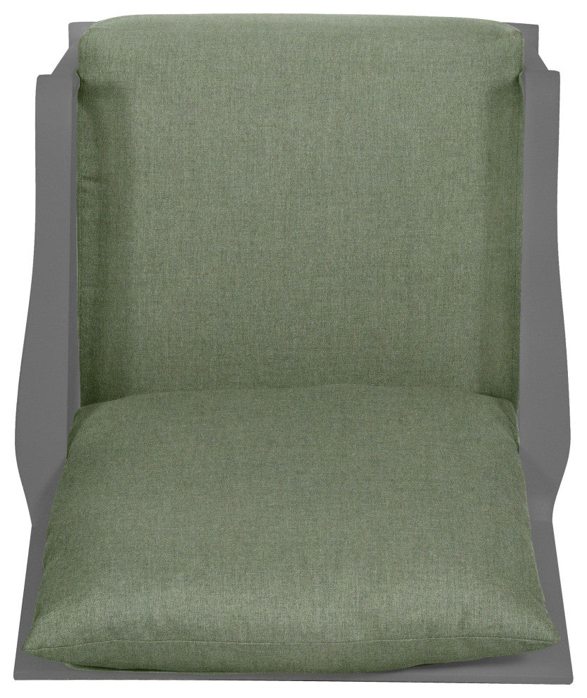 Aspen Cushion Rocking Lounge Chair, Weathered Teak