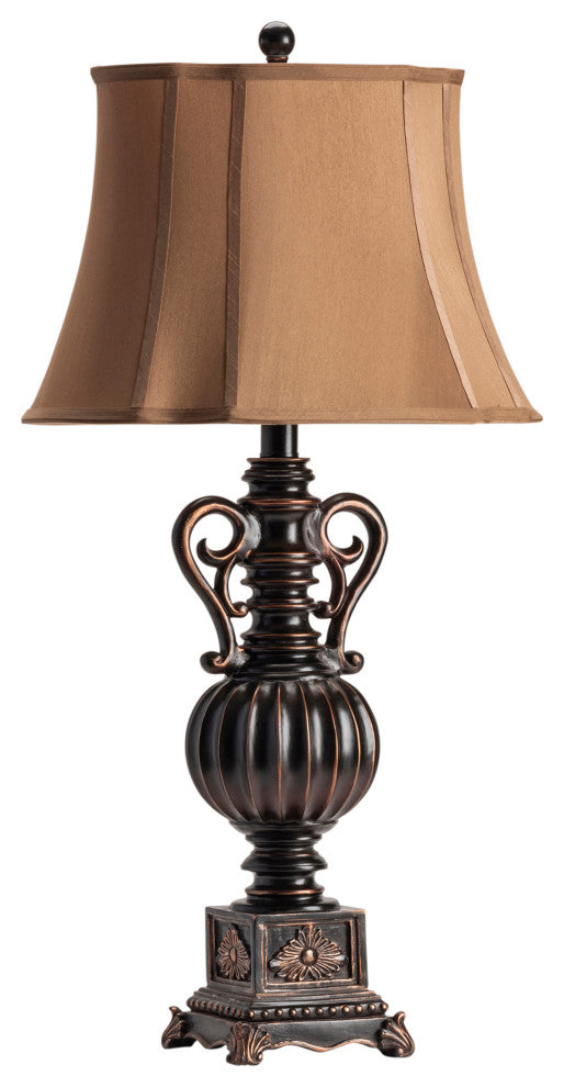 Moira Table Lamp Resin Black Bronze Finish, Set of 2