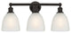 Innovations 616-3W-OB-G381 Castile 3 Light Bath Vanity Light, Oil Rubbed Bronze