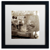 Alan Blaustein 'Tuscany Caffe I' Art, Black Frame, White Mat, 16x16