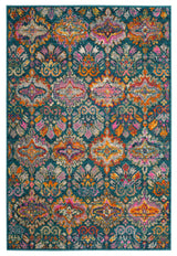 Safavieh Madison Mad144A Rug, Blue/Orange, 2'3"x8'