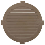 24"W x 24"H x 2 1/8"P Round Gable Vent with Keystones, Functional