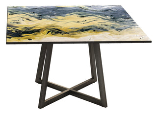 Etna Square Dining Table, Sahara Gold