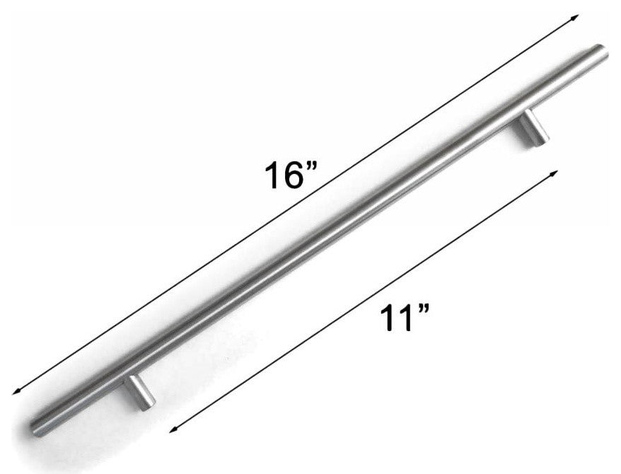 Celeste Bar Pull Cabinet Handle Brushed Nickel , Gold Champagne, 11"x16"