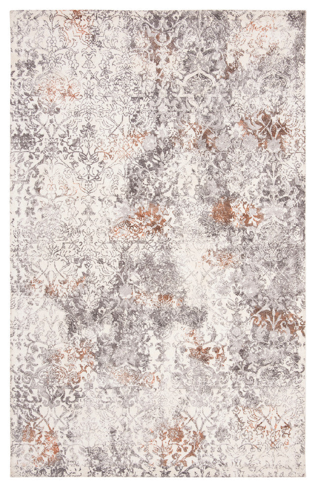 Safavieh Expression Collection EXP479 Rug, Ivory/Gray, 4'x6'