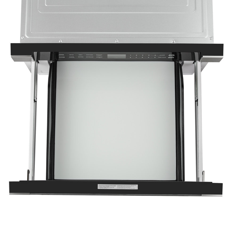 Cosmo 24" 1.2 Cubic Ft Built-in Microwave Drawer, Stainless Steel