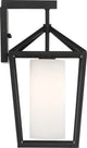 Hopewell One Light Outdoor Lantern, Matte Black
