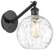 Innovations 317-1W-BK-G1215-8-LED 1-Light Sconce, Matte Black