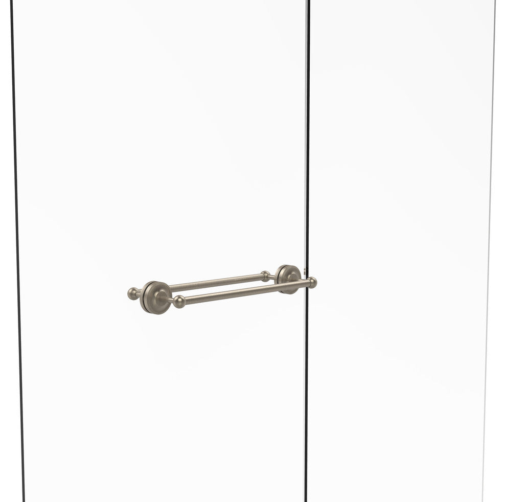 Prestige Regal 18" Back to Back Shower Door Towel Bar, Antique Pewter