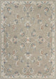 5" x 7' Sage and Cream Filigree Area Rug