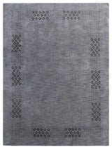 HAND KNOTTED LOOM WOOL ECO - FRIENDLY AREA RUGS  - Light Blue,Contemporary