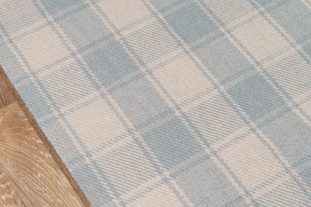 Momeni Marlborough Hand Woven Wool Area Rug, Light Blue, 3'6"x5'6"
