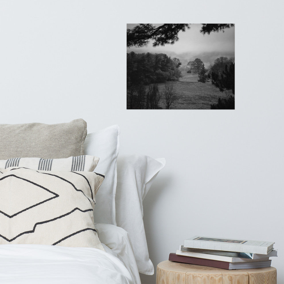 Mist of Valley Forge Landscape Photo Rural Unframed Wall Art Print, 16" X 20"