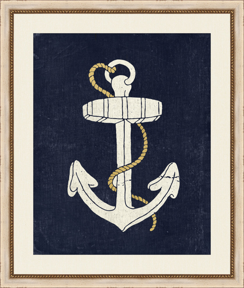 Gold Nautical Elements 2, Giclee Reproduction Artwork