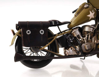 1942 Yellow Motorcycle 1:12 Iron Vintage Model