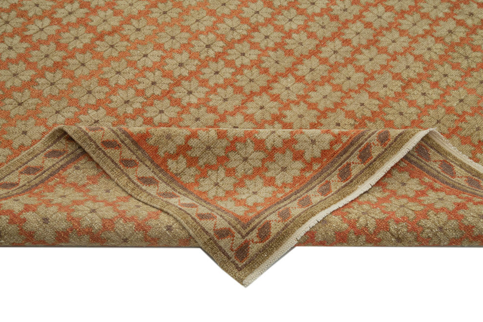 Rug N Carpet - Hand-Knotted Oriental 8' 2" x 10' 1" Unique Oushak Area Rug