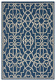GDF Studio Alfonso Indoor Geometric 5x8 Area Rug, Navy and Ivory