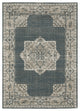 Alistair Star Medallion Blue/ Beige Indoor Area Rug, Blue, 6'7"x9'6"