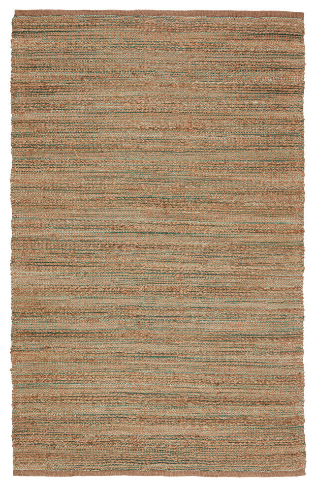 Jaipur Living Canterbury Natural Solid Tan/Green Area Rug, 5'x8'