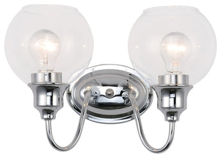 Maxim 1112 Ballord 2 Light 14"W Bathroom Vanity Light - Polished Chrome