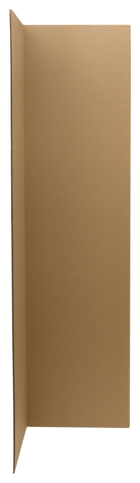 6'' Tall Brown Cardboard Room Divider 3 Panel