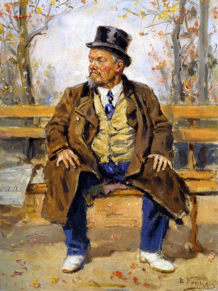 Vladimir Egorovich Makovsky A Portrait of a Man Wrapped Canvas