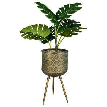 Brass Tripod Plant Stand L | Dutchbone Botanique
