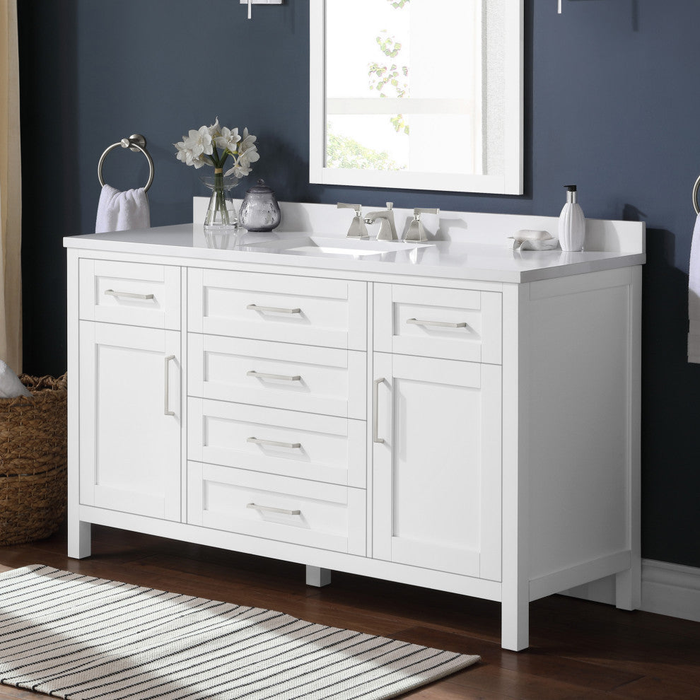 OVE Decors Tahoe II 60" Single Basin Vanity, White