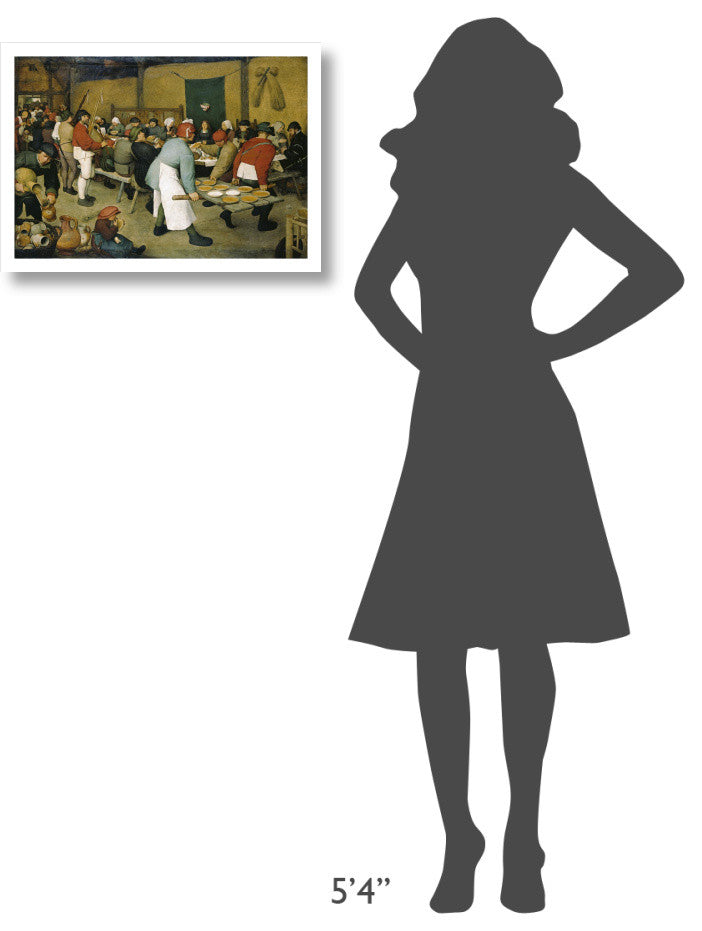 "The Peasants' Wedding" Digital Paper Print by Pieter Bruegel the Elder, 24"x17"