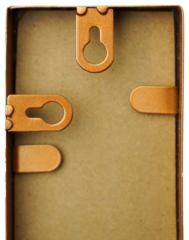 Bronze Metal Framed 5 Piece Accent Mirror Variety Set