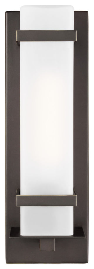 Alban Large 1-Light Outdoor Wall Lantern, Antique Bronze