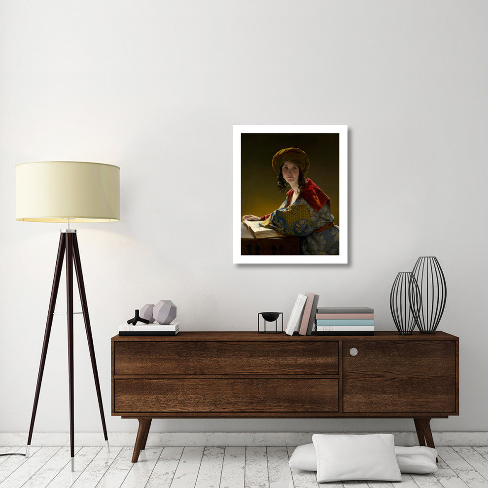 "The Young Eastern Woman, 1838" Paper Print by Friedrich Amerling, 26"x32"