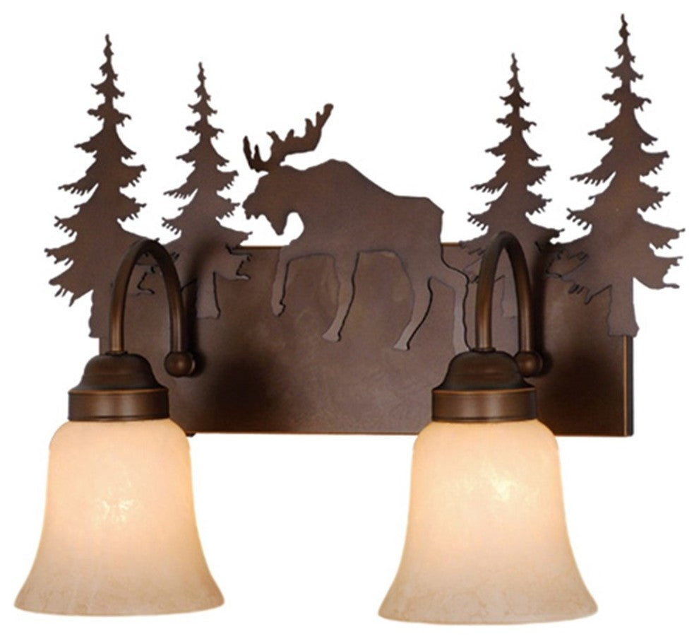 Vaxcel Yellowstone 2-Light Vanity Light VL55602BBZ, Burnished Bronze