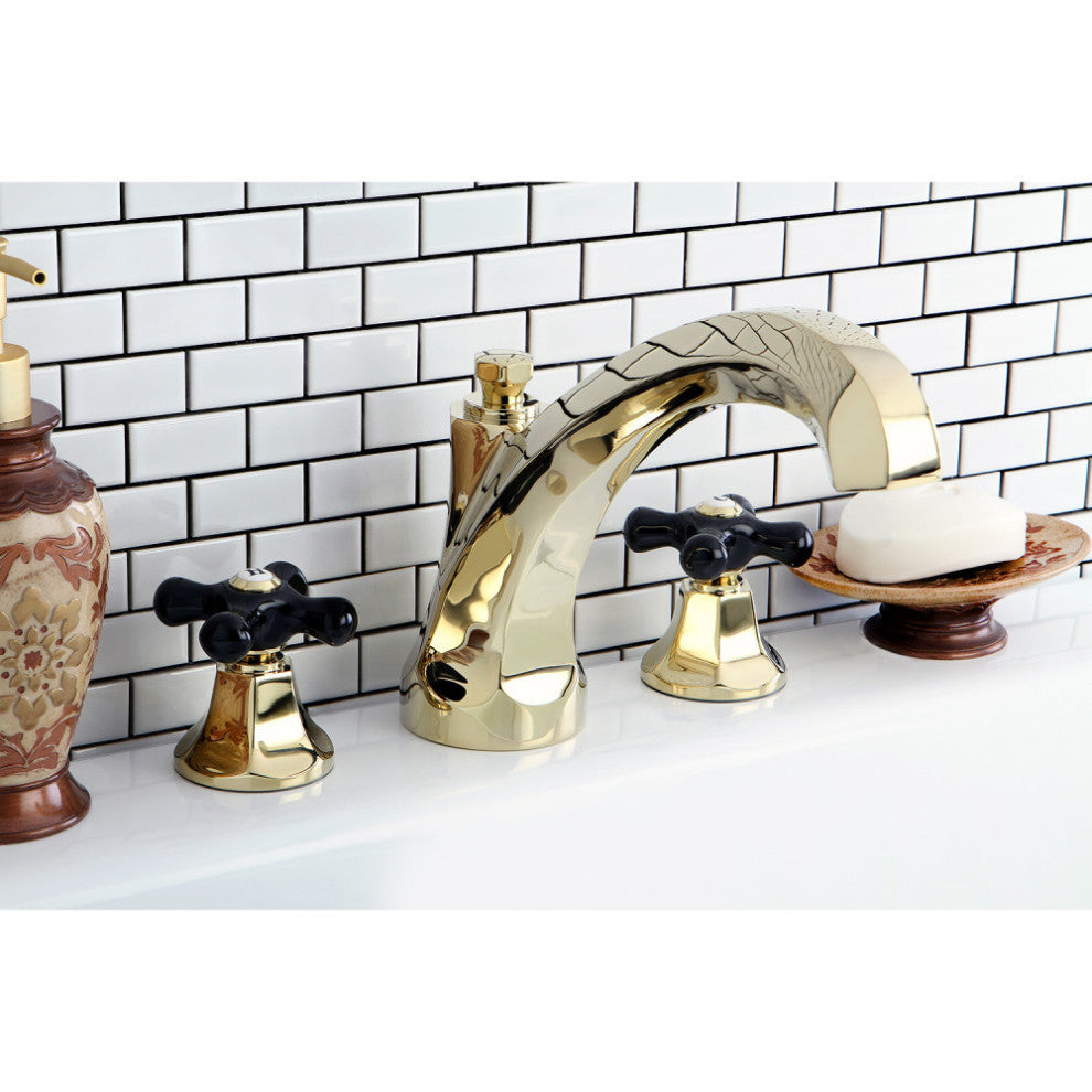 Kingston Brass Roman Tub Faucet, Polished Brass