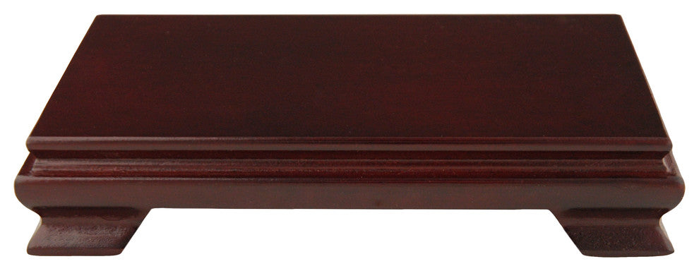 Rosewood Rectangular Stand, 9"x7"