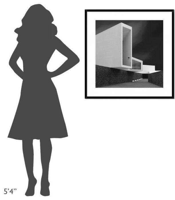 "White Walls" Framed Digital Print by Olavo Azevedo, 32"x32"