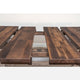 Foster Farmhouse Dining Table, Barnwood, Provincial, 48x66, 2 Middle Leaves