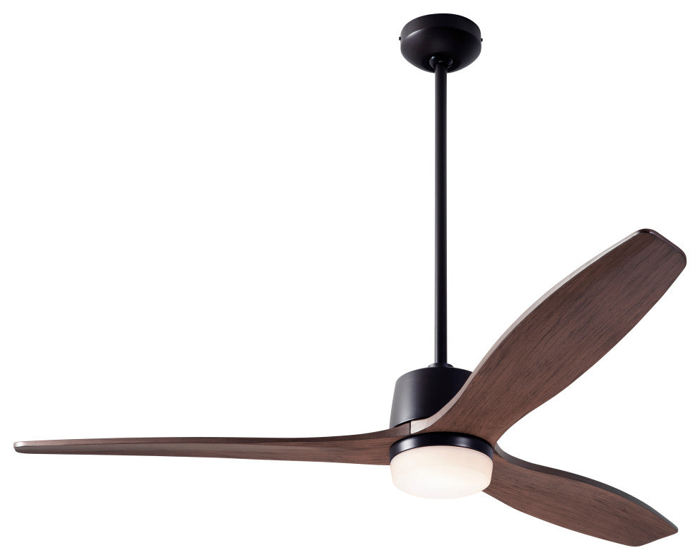 Arbor Fan, Dark Bronze, 54" Mahogany Blades With LED, Wall/Remote Control
