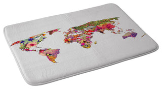 Bianca Green Its Your World Memory Foam Bath Mat, 24"x36"